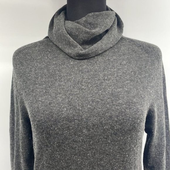 Annette Gortz light weight turtle neck detailed back brown wool blend lagenlook - Picture 3 of 11